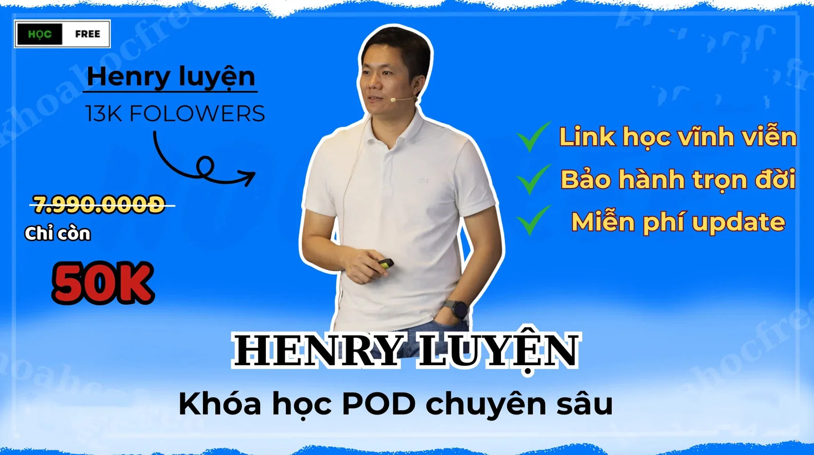 Khóa học POD từ cơ bản đến nâng cao HENRY LUYỆN