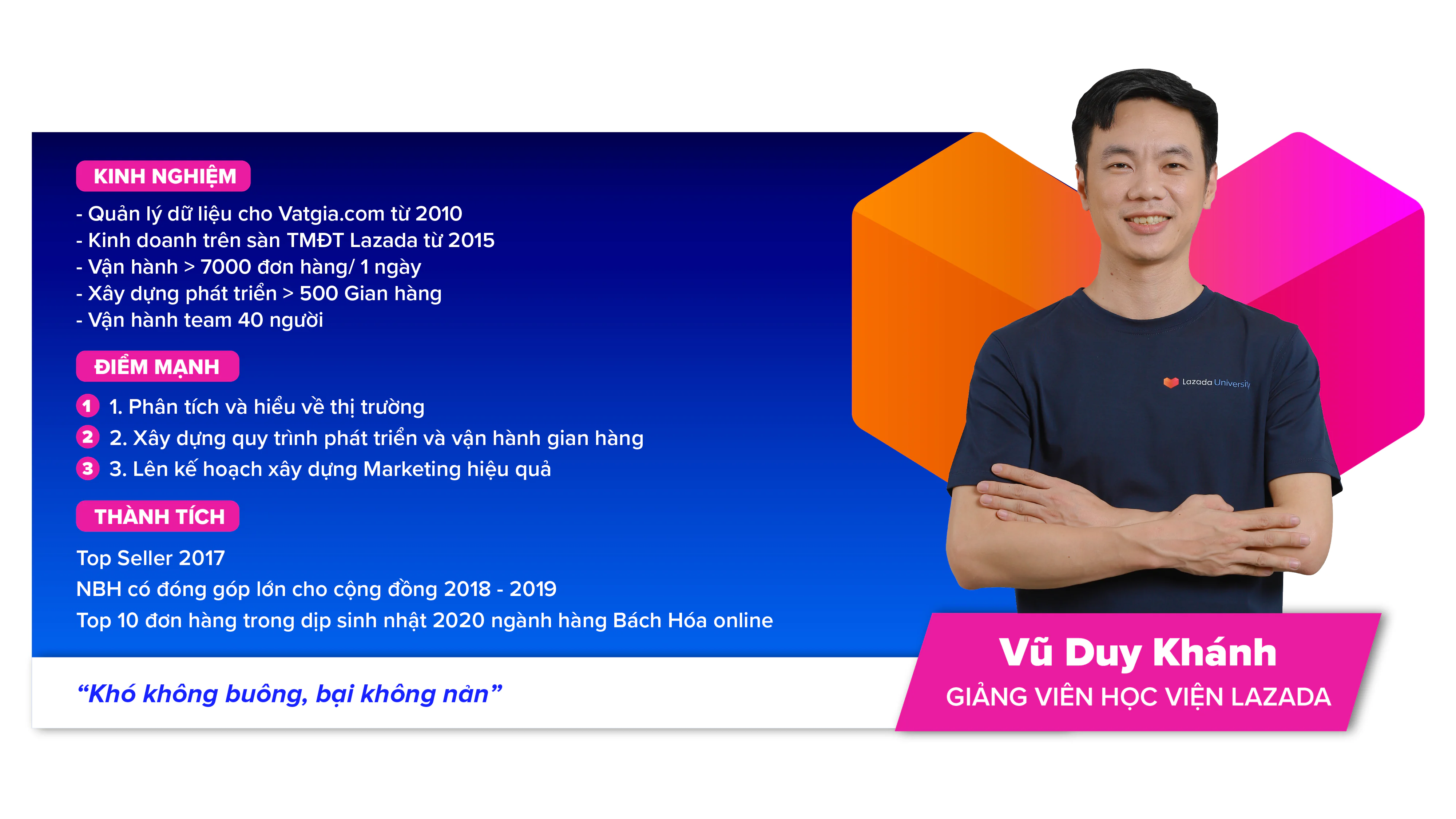 Khoá học Lazada - Vũ Duy Khánh