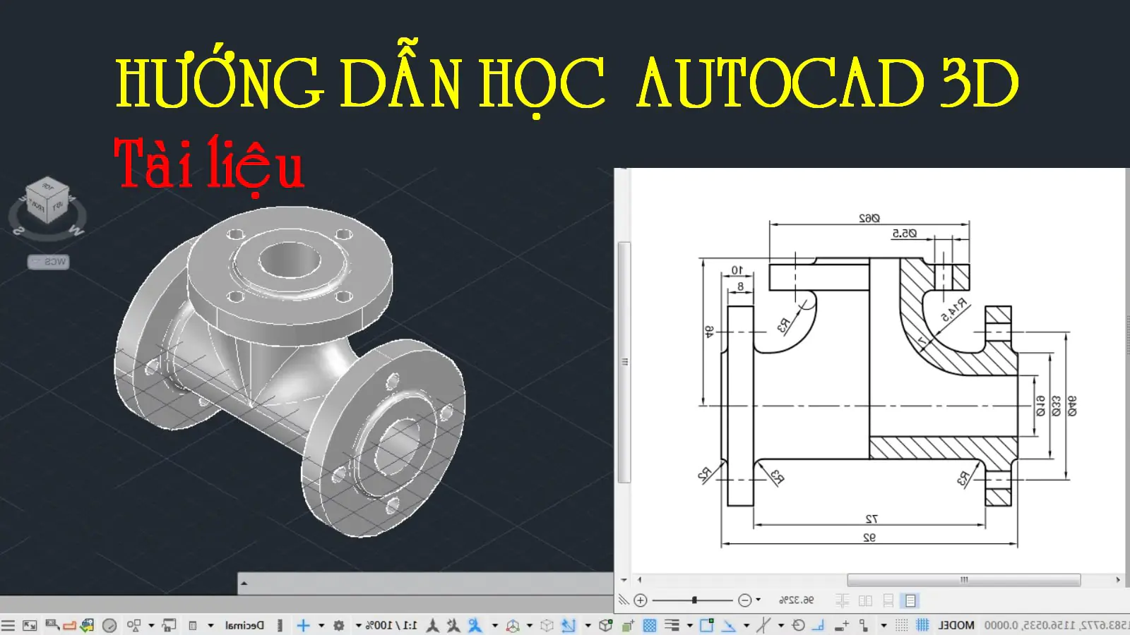Giáo trình tự học AutoCAD 3D – hiệu quả nhất